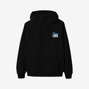 
                  
                    Load image into Gallery viewer, Shiny Luck Black Hoodie. Front Print.
                  
                