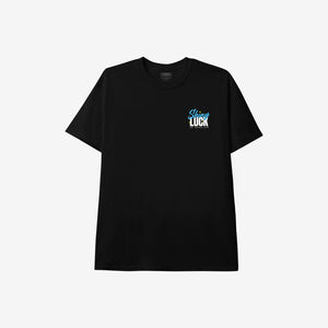 
                  
                    Load image into Gallery viewer, Shiny Luck Black Tee. Front Print.
                  
                