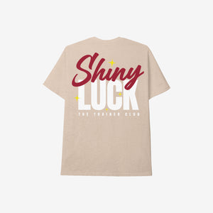 
                  
                    Load image into Gallery viewer, Shiny Luck Heather Tan Tee Slim Fit. Back Print.
                  
                